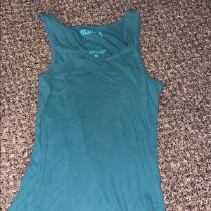 Green tank top